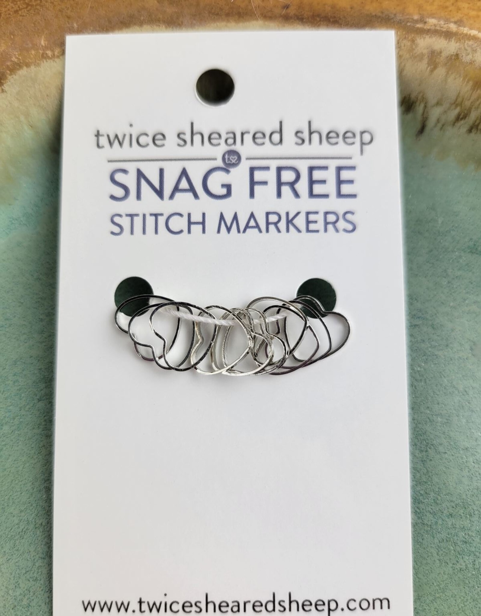 Twice Sheared Sheep Stitch Markers M Simple Heart