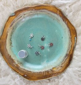 Stitch Markers Silver Snowflakes