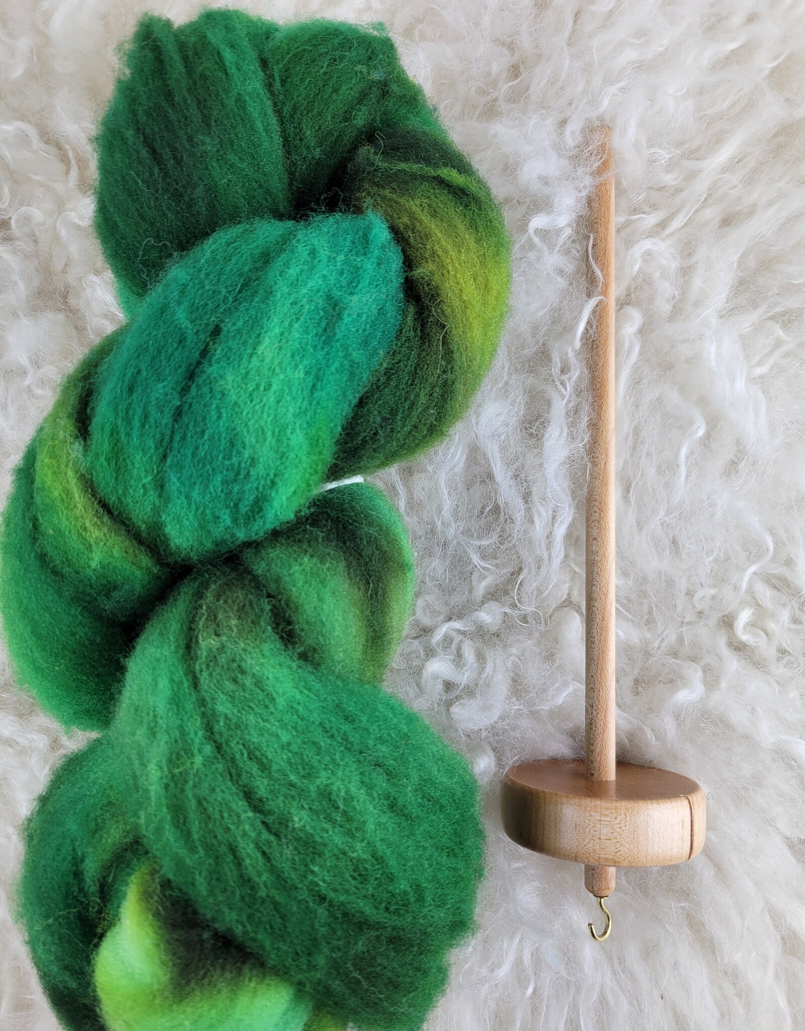 Palouse Yarn Co Drop Spindle Kit (student spindle + 2 oz wool)