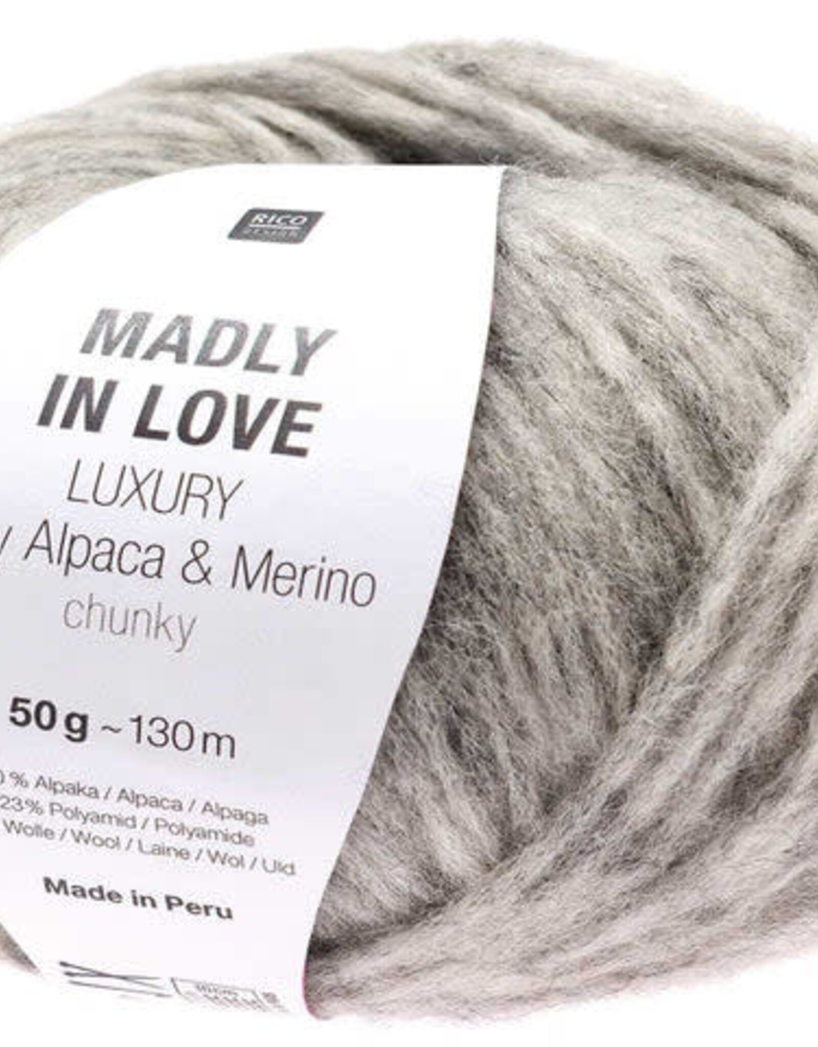 Madly in Love Luxury Baby Alpaca and Merino Chunky #03 Grey #03 grey