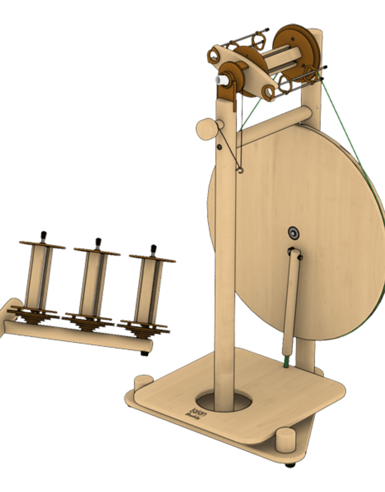 Lojan Buddy Spinning Wheel- Wide Single Treadle