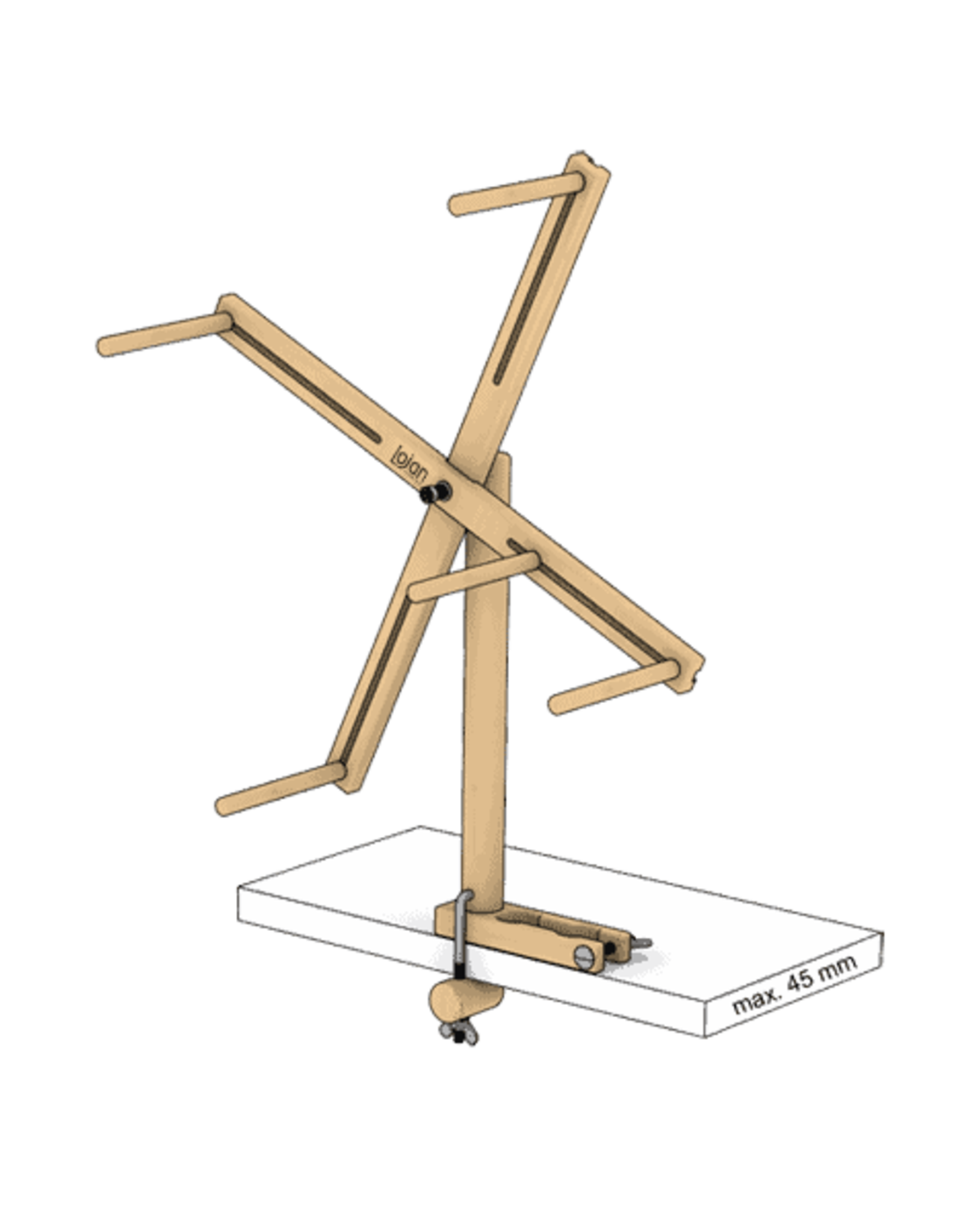 Lojan Skeinwinder, attaches to Buddy wheels or table