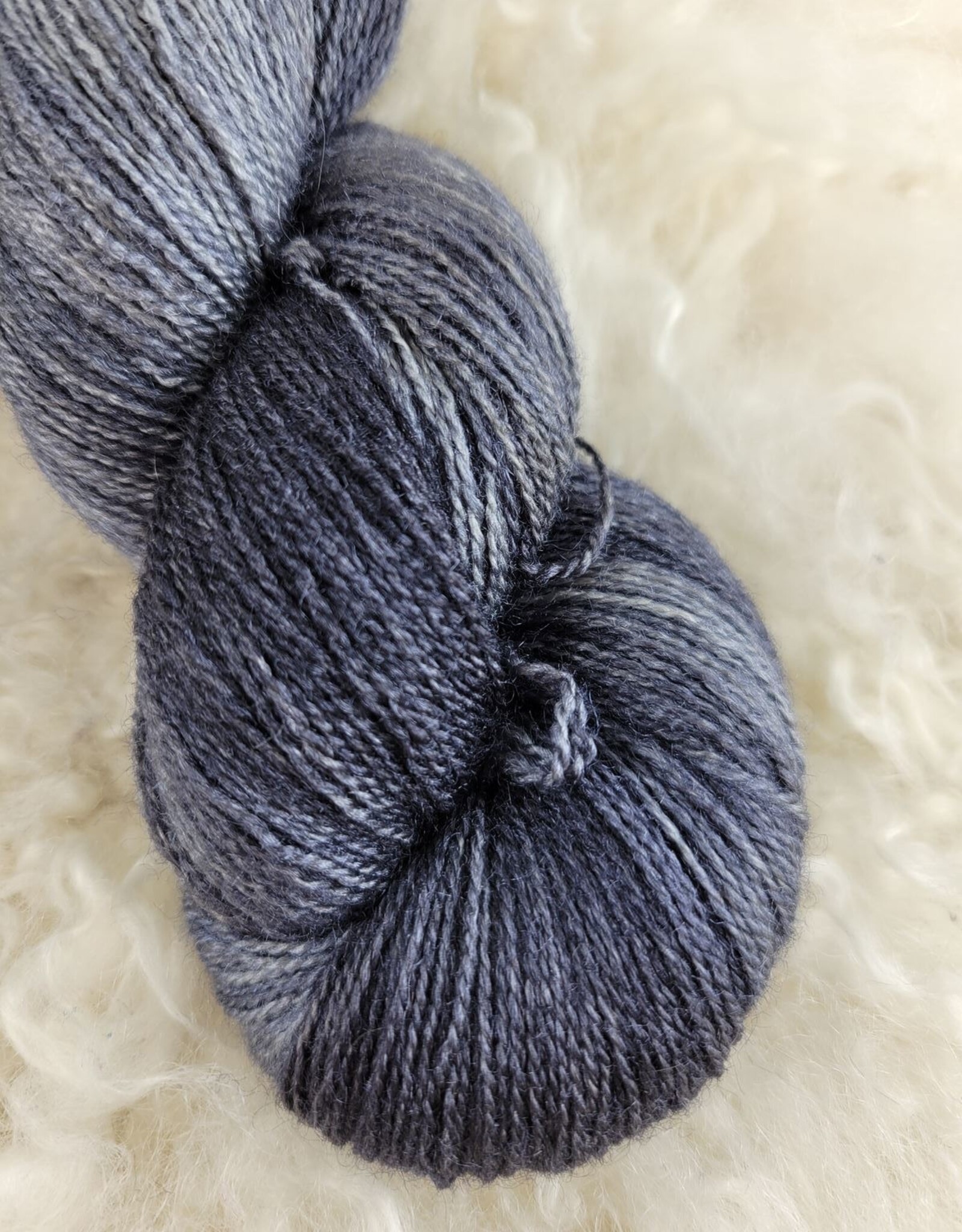 Palouse Yarn BFL + Silk Lace 100g Jet