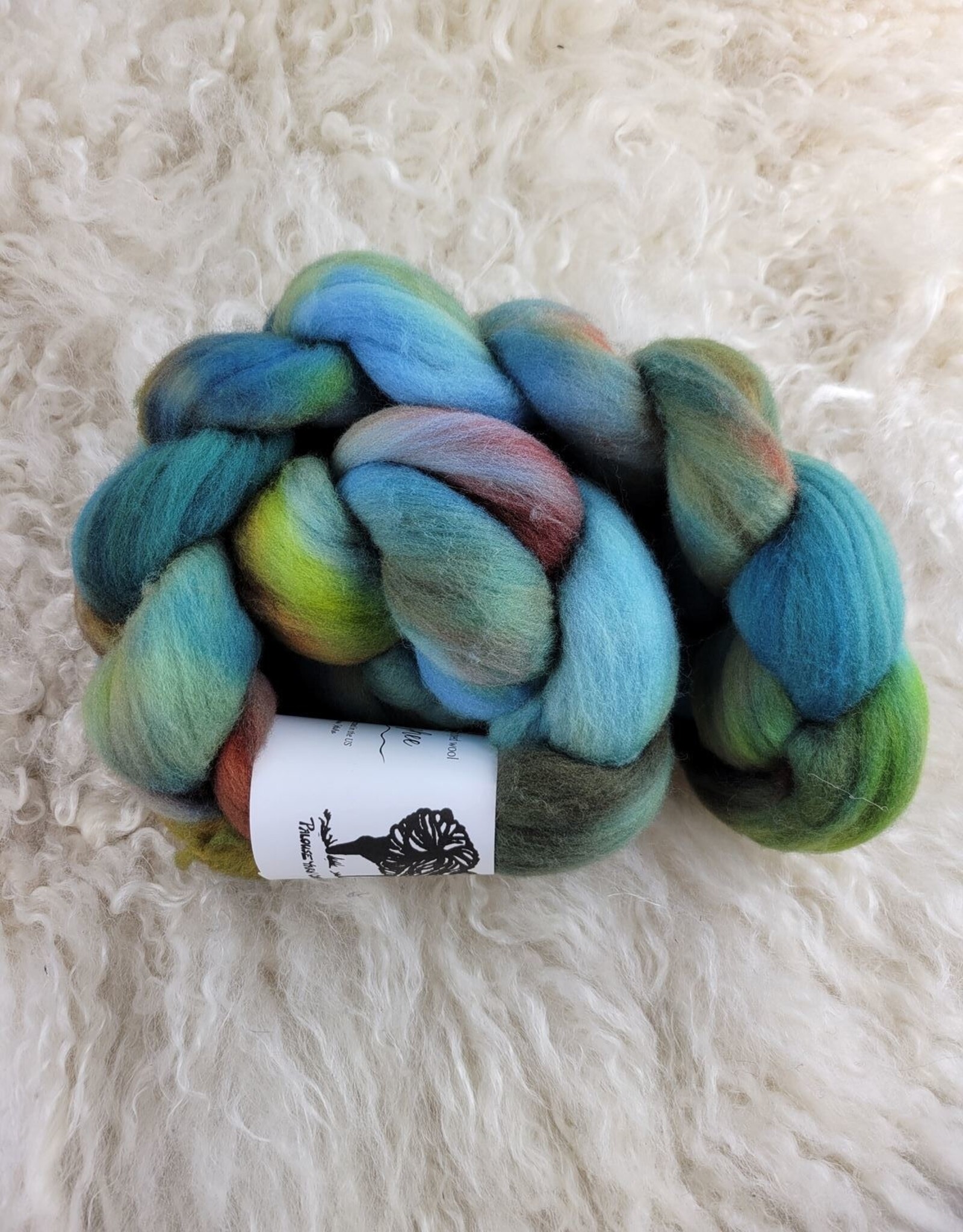 Palouse Yarn Hand Dyed Fiber 4 oz  Targhee Wool Top for spinning