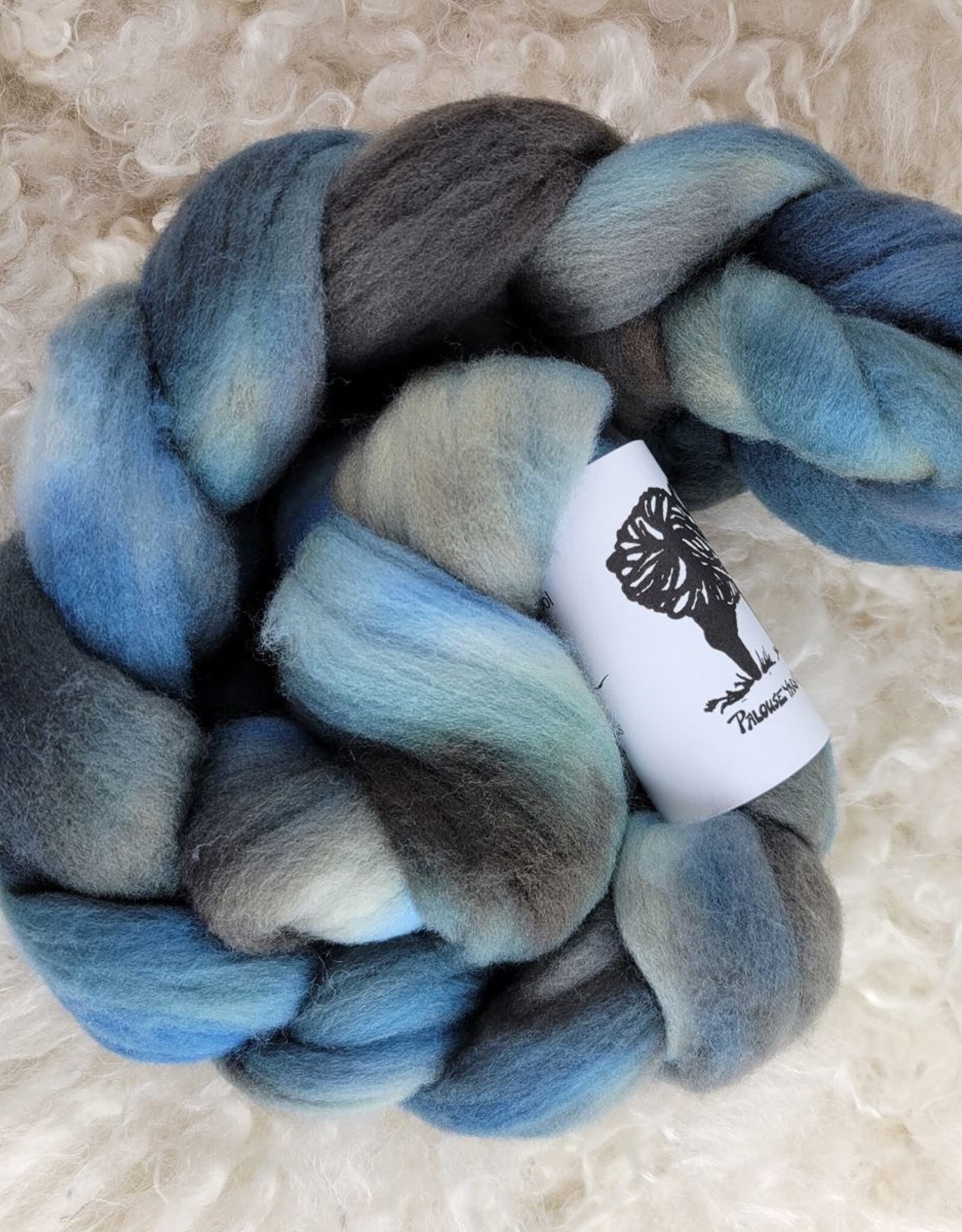 Palouse Yarn Hand Dyed Fiber 4 oz  Targhee Wool Top for spinning