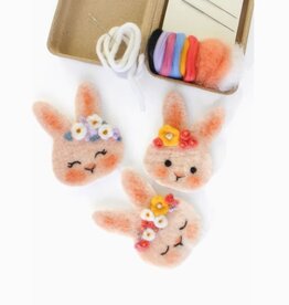 Sheep Creek Studio KIT needle felt - pink mini bunny