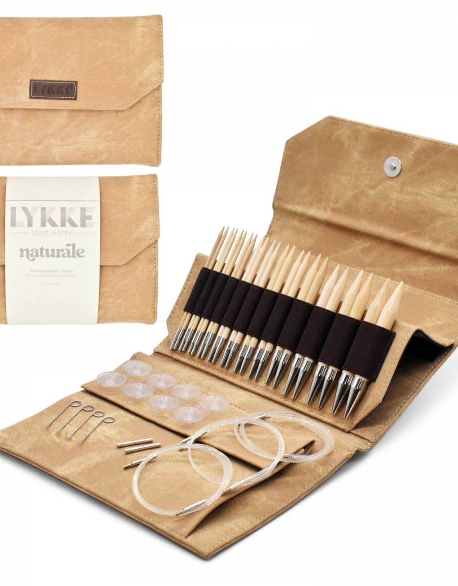 Lykke Naturale 5" Set sz 4-17, tan denim effect case