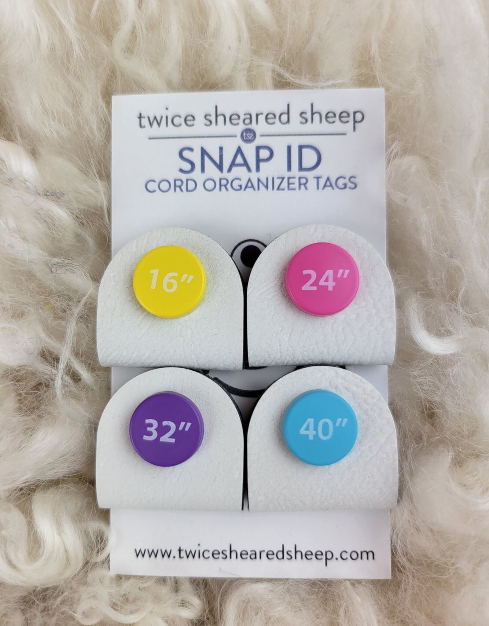 Snap ID Cord organizer tabs numbered