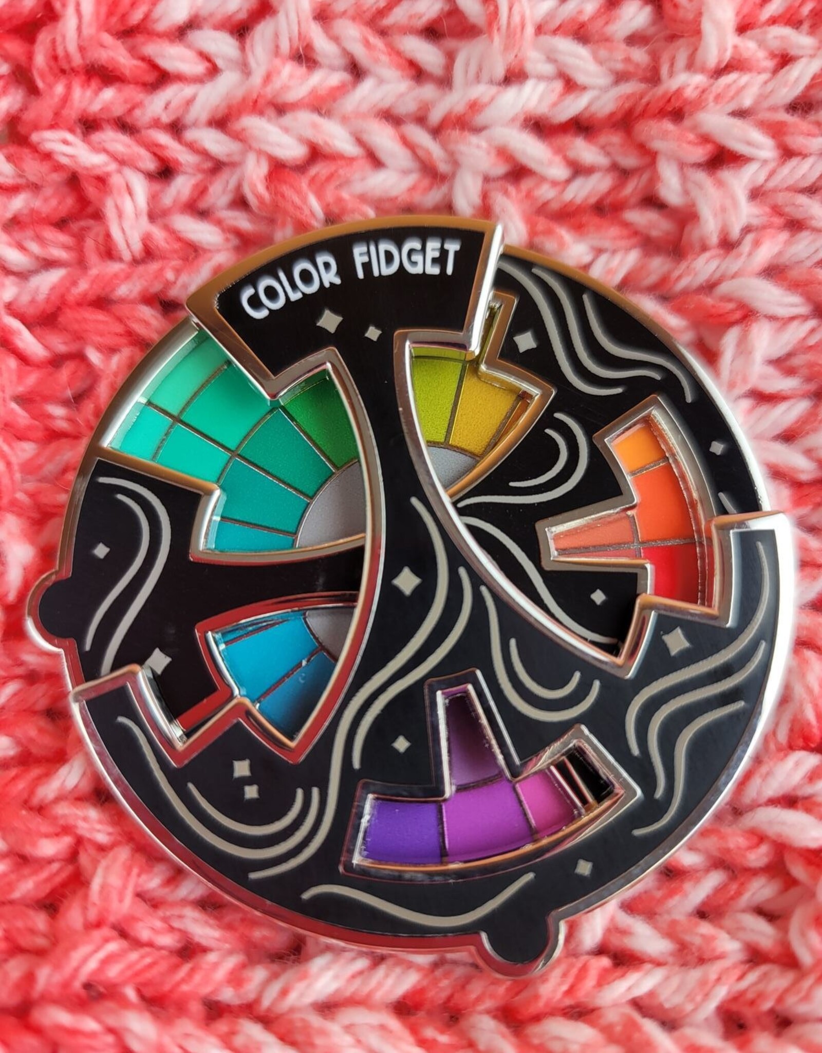 Gray Muse Color Fidget pin