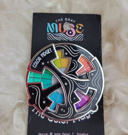 Gray Muse Color Fidget pin