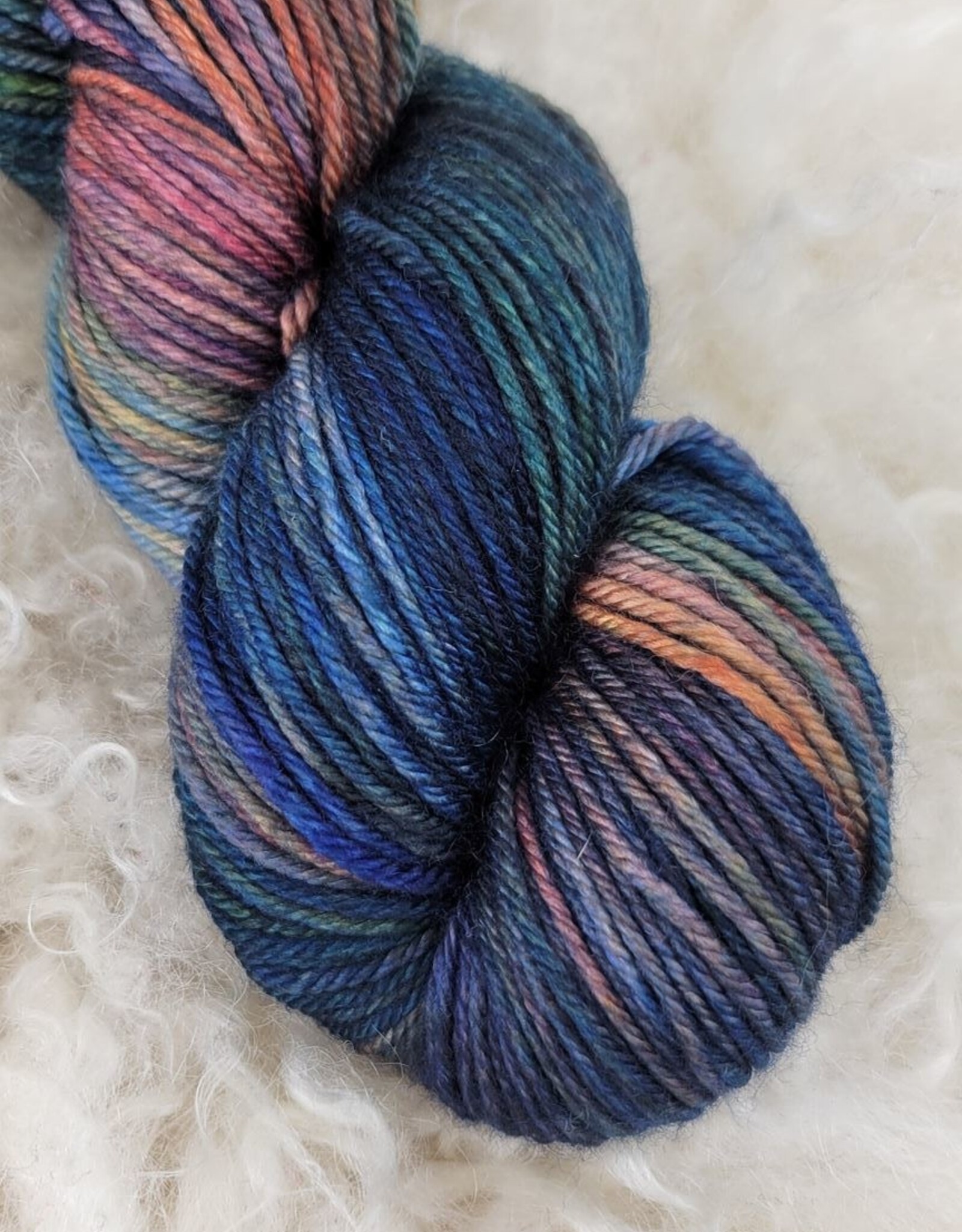 Palouse Yarn Co Magruder DK Sock 100g Rainbow Blue