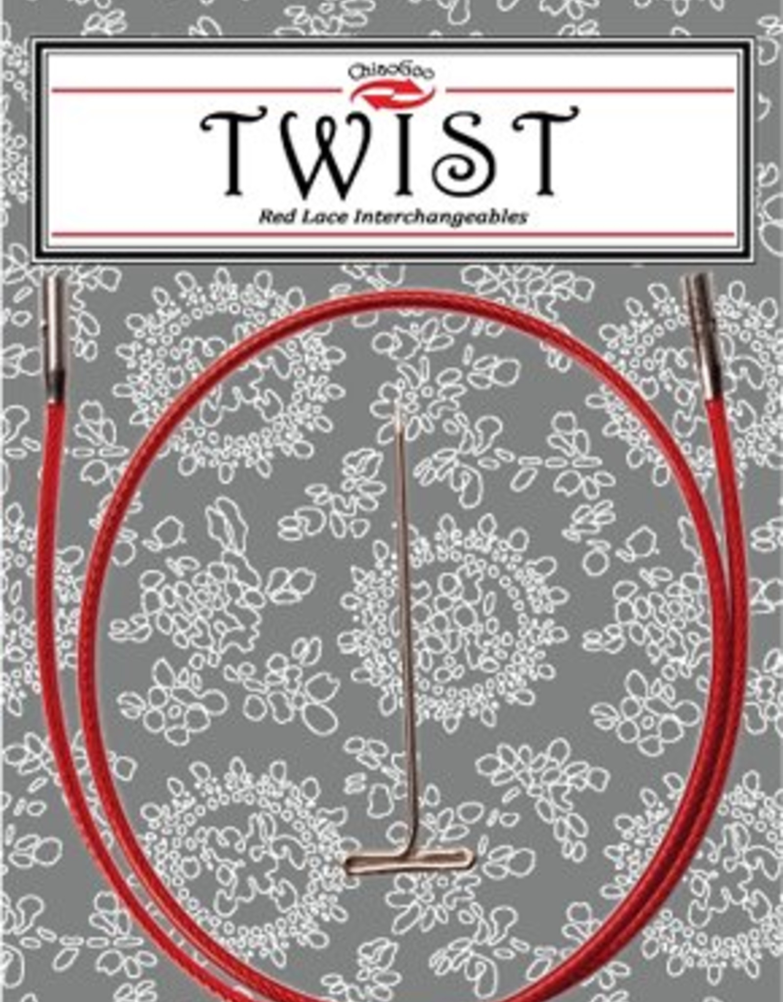 ChiaoGoo Twist Red Lace Interchangeable Cables 22in Small