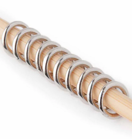 Stitch Marker Simple- Silver M