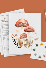 Breathe People All in One Watercolors Mushroom Forest