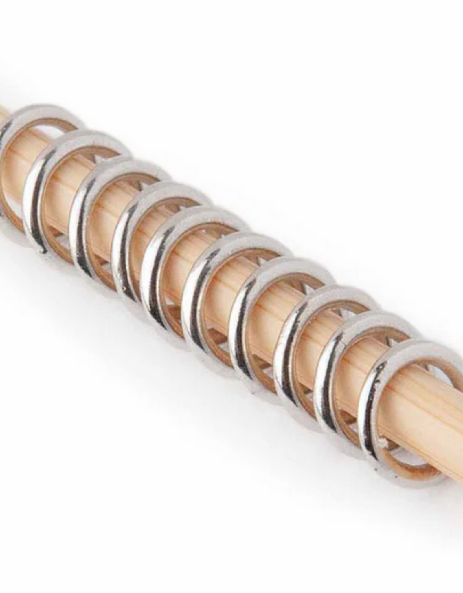 Stitch Markers M Simple Silver Ring