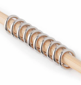 Stitch Markers M Simple Silver Ring