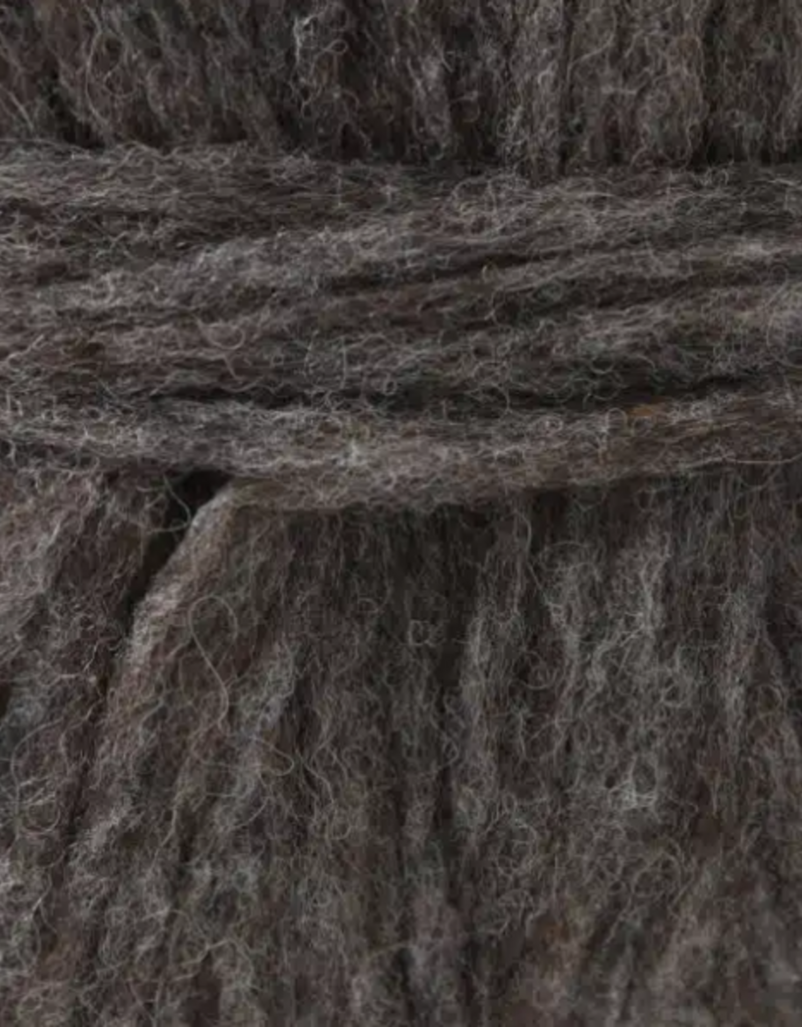 Custom Woolen Mills Prairie Wool 8 oz bulky pencil roving #4 Natural Dark Grey