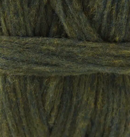 Custom Woolen Mills Prairie Wool 8 oz bulky pencil roving #24H2 New Moss Green Heather