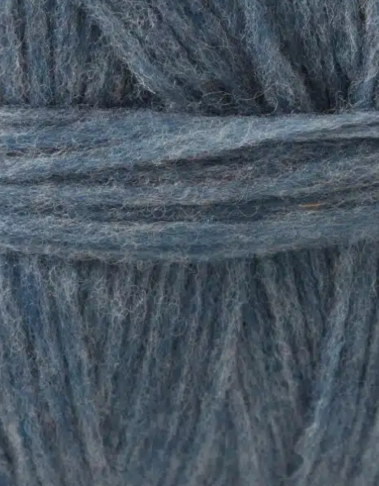 Custom Woolen Mills Prairie Wool 8 oz bulky pencil roving #125 Denim Heather