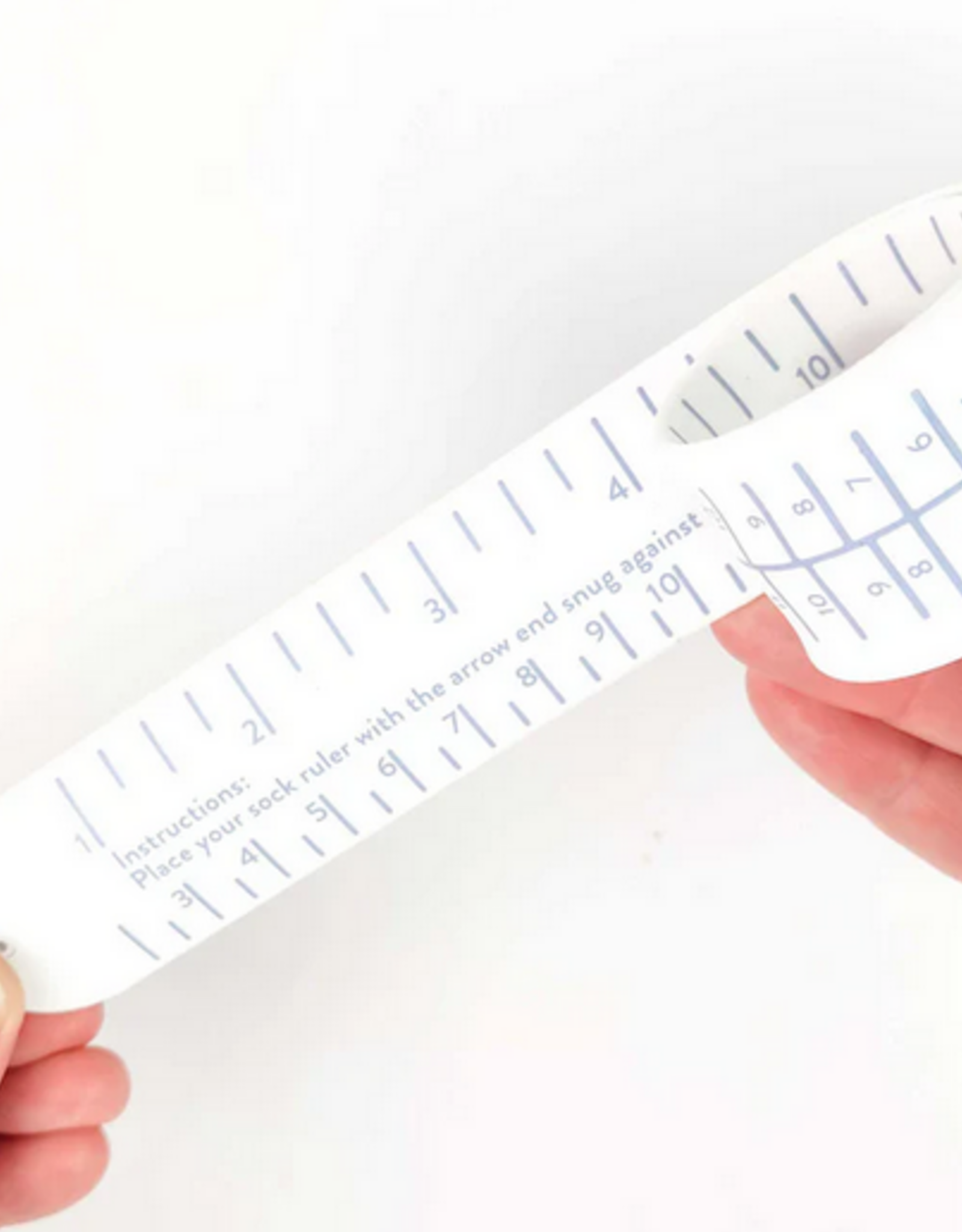 Sock Ruler slap bracelet White