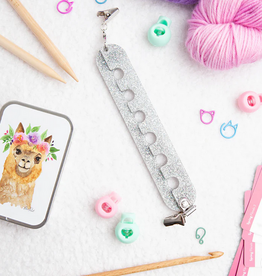 Yarn Gator - Universal Colorwork Divider Silver Glitter
