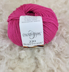Cascade 220 SW 837 Worsted  Berry Pink
