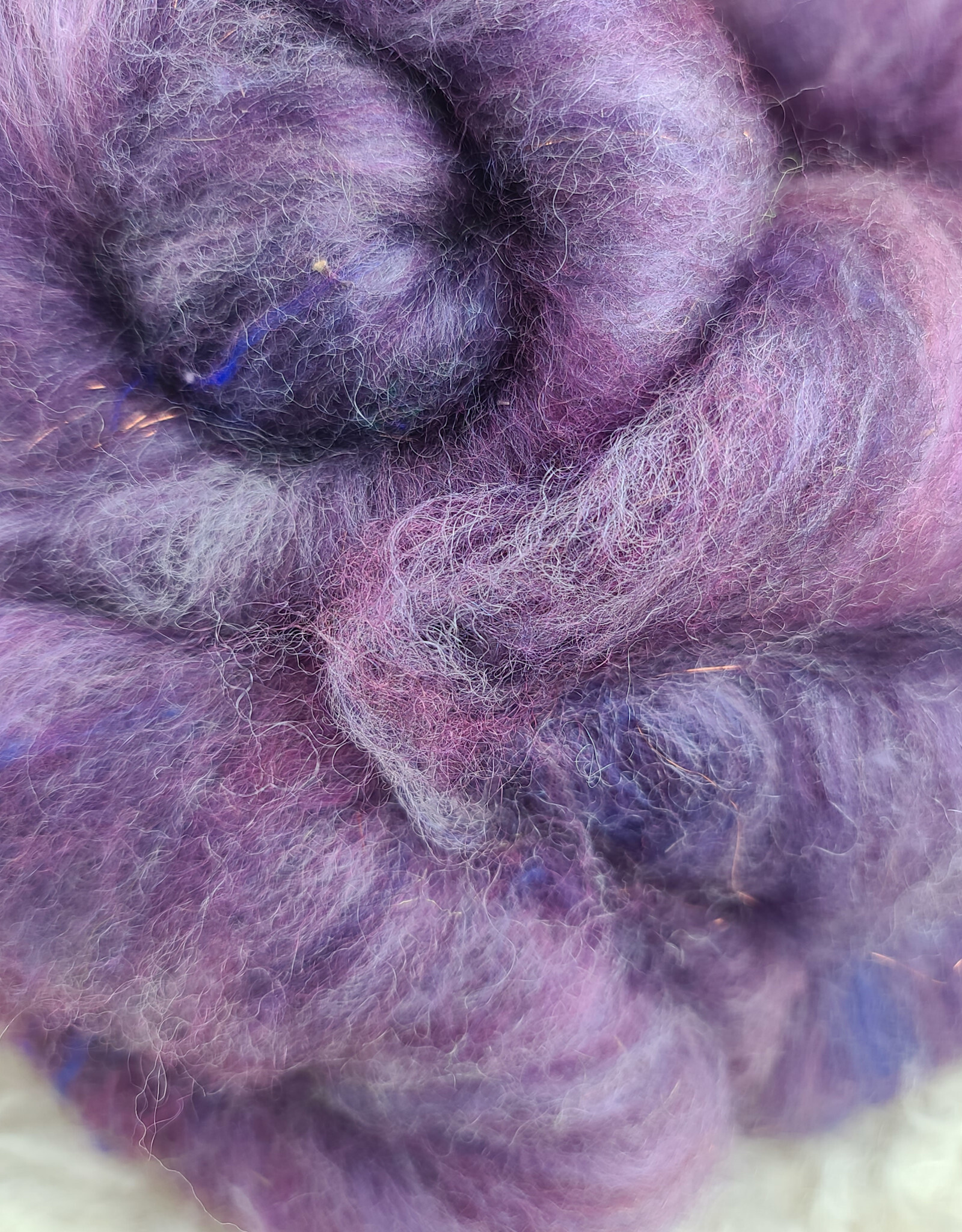A Woolly Nest 4oz Batts Purple