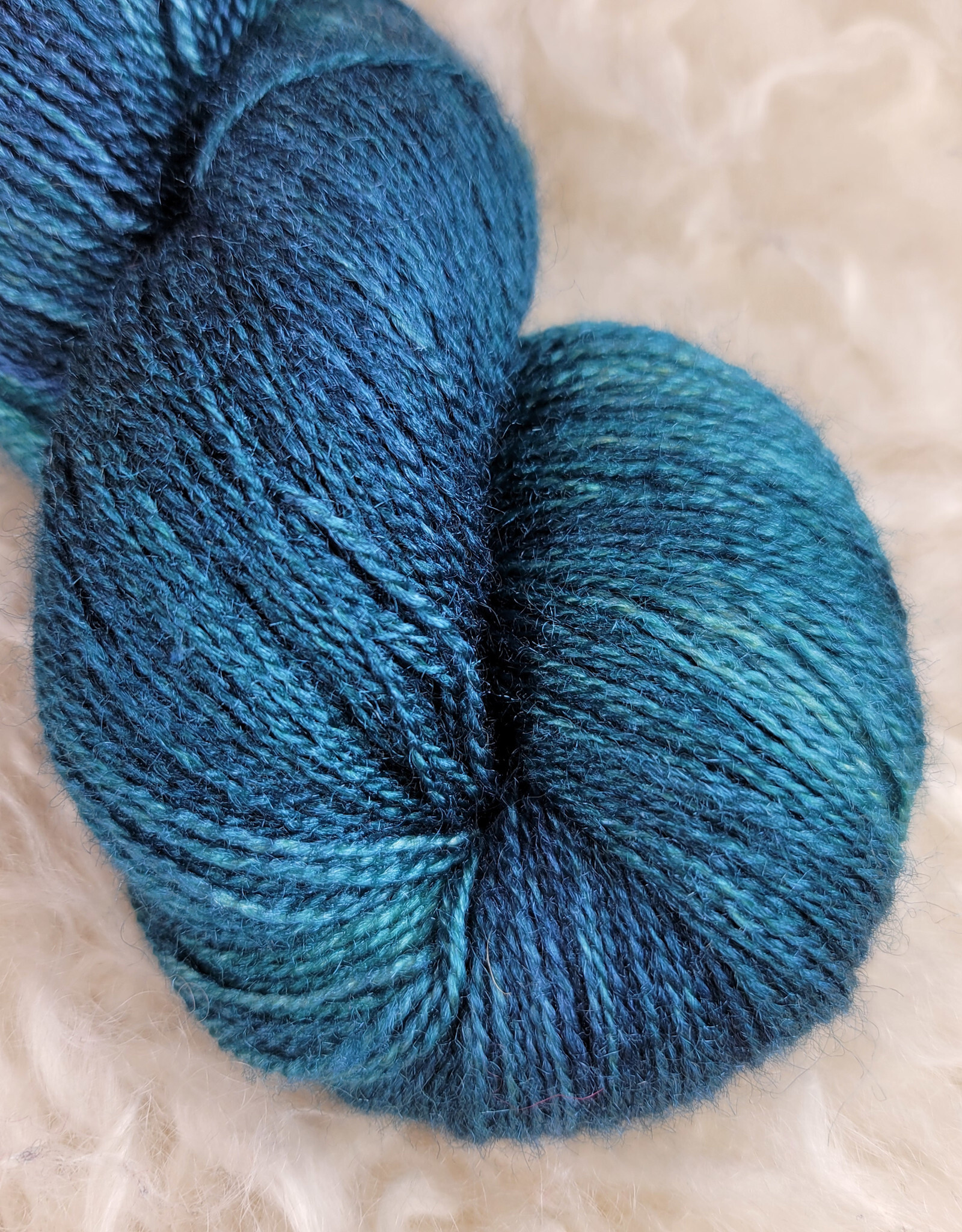 Palouse Yarn BFL + Silk Lace 100g Cerulean