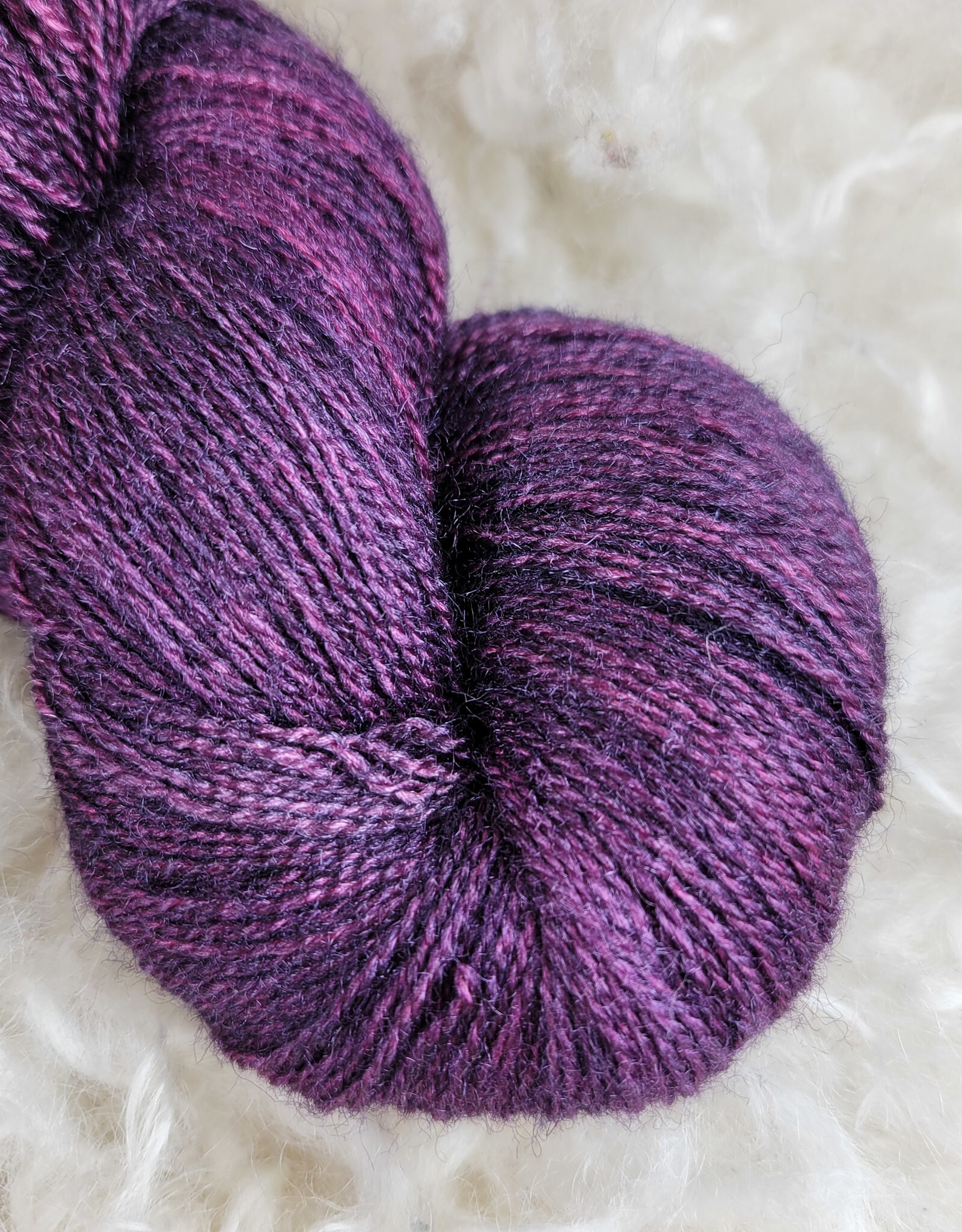 Palouse Yarn BFL + Silk Lace 100g Berry Berry