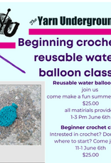 Crochet Water Ballons June 9th  1-3pm