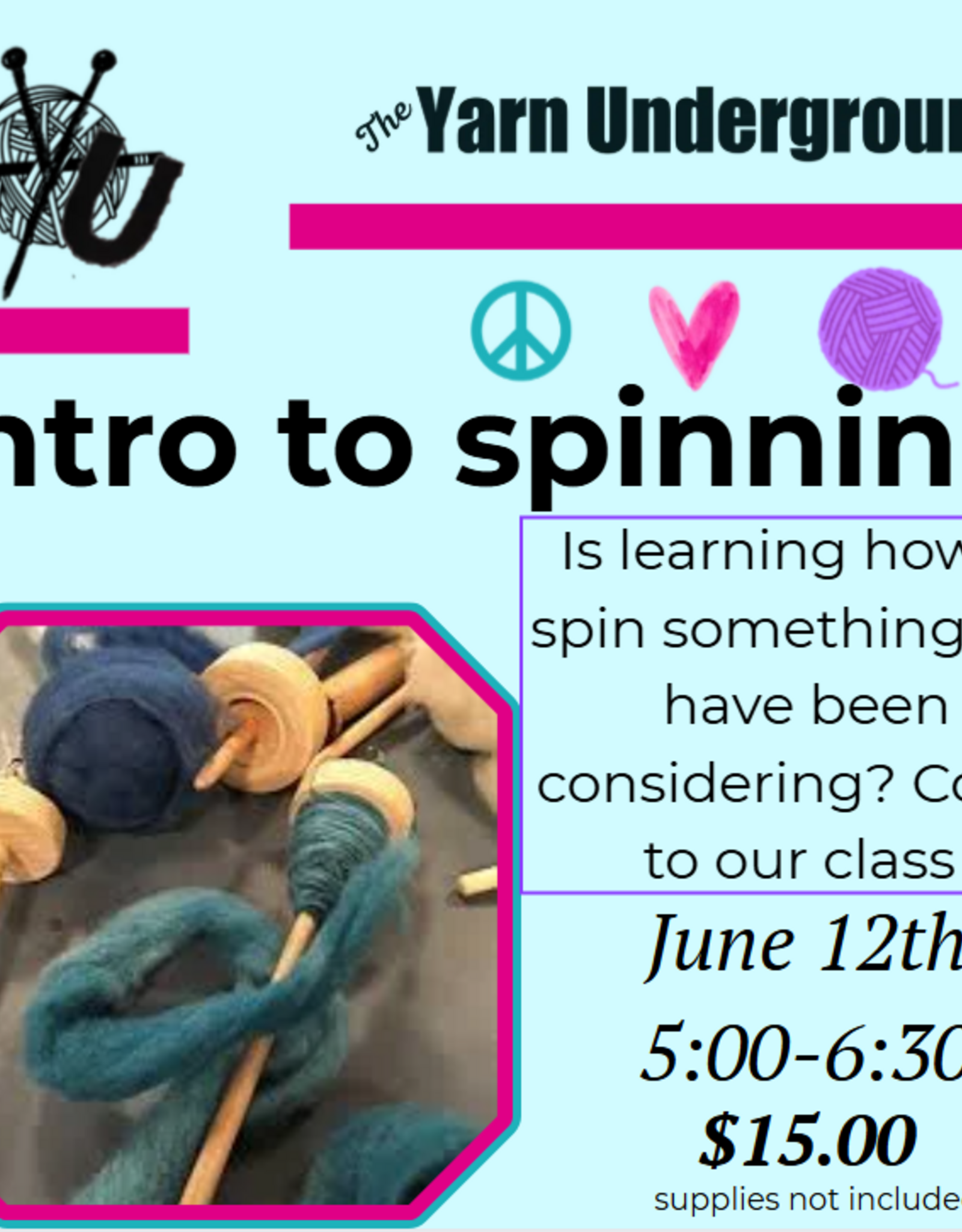 Spinning Class 6/12 5pm to 6:30
