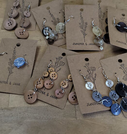 junper and jane C Juniper & Jane Button Earings
