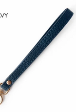 Wide Ring Yarn Carousel Wrist Strap Navy