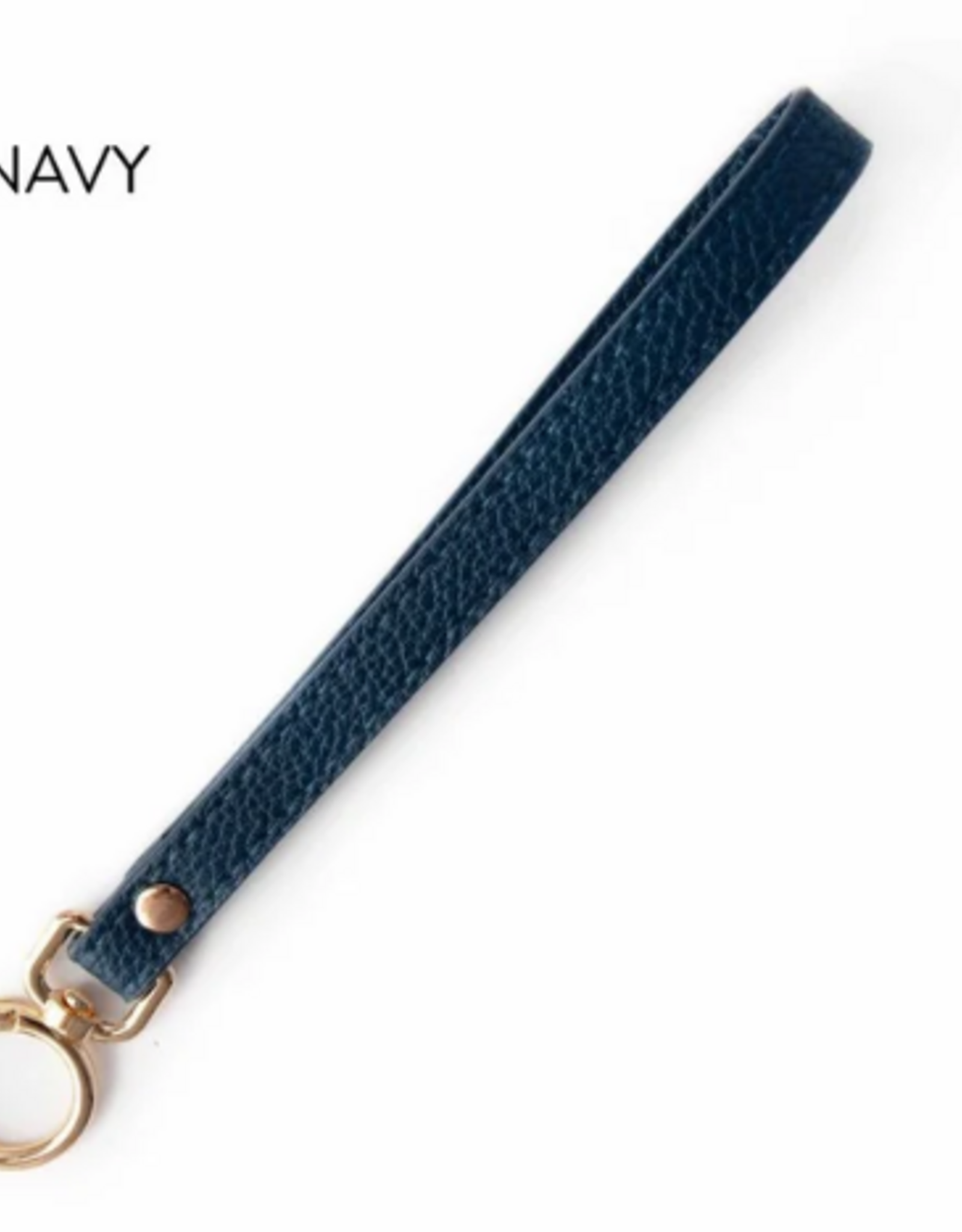 Wide Ring Yarn Carousel Wrist Strap Navy