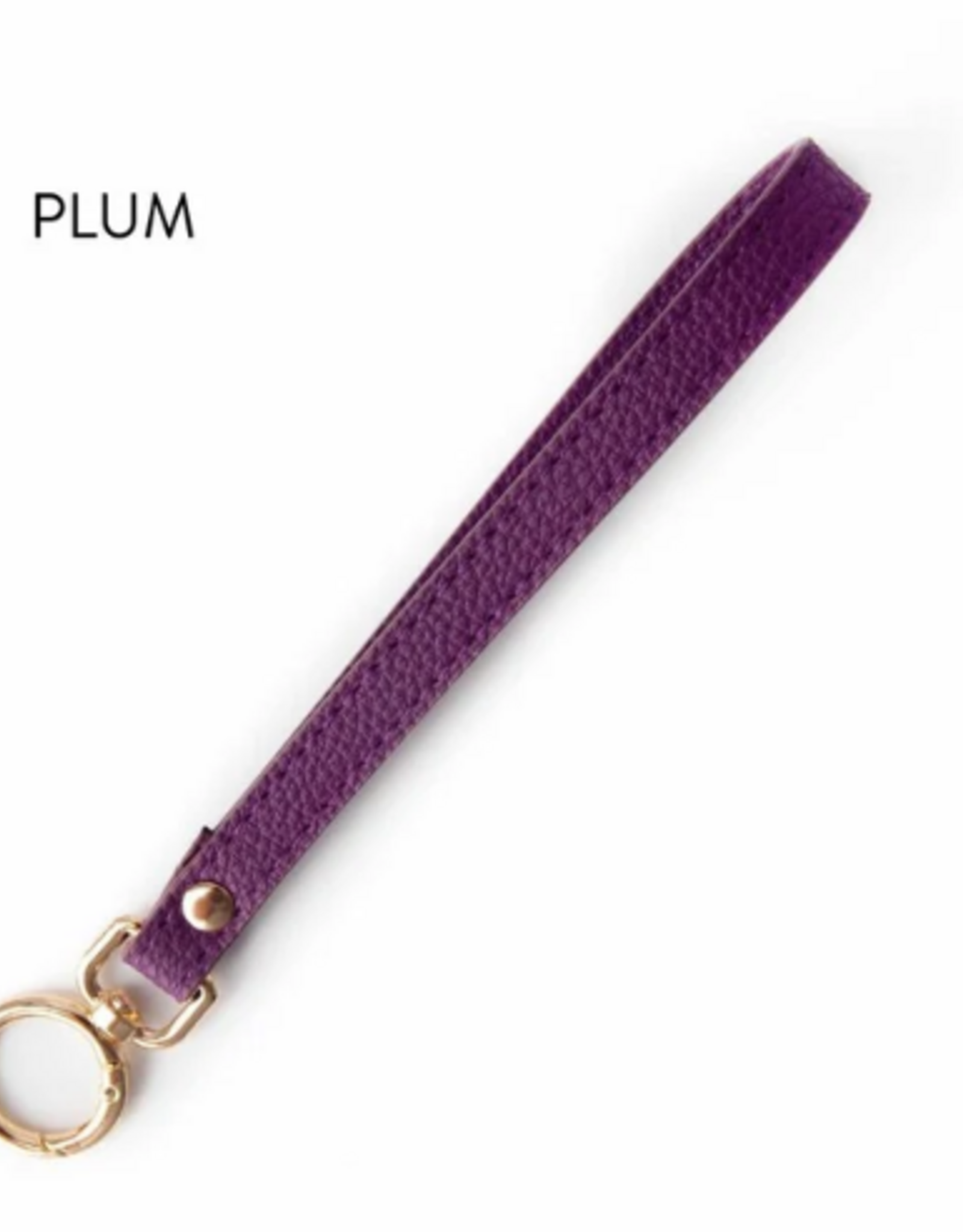 Wide Ring Yarn Carousel Wrist Strap Plum