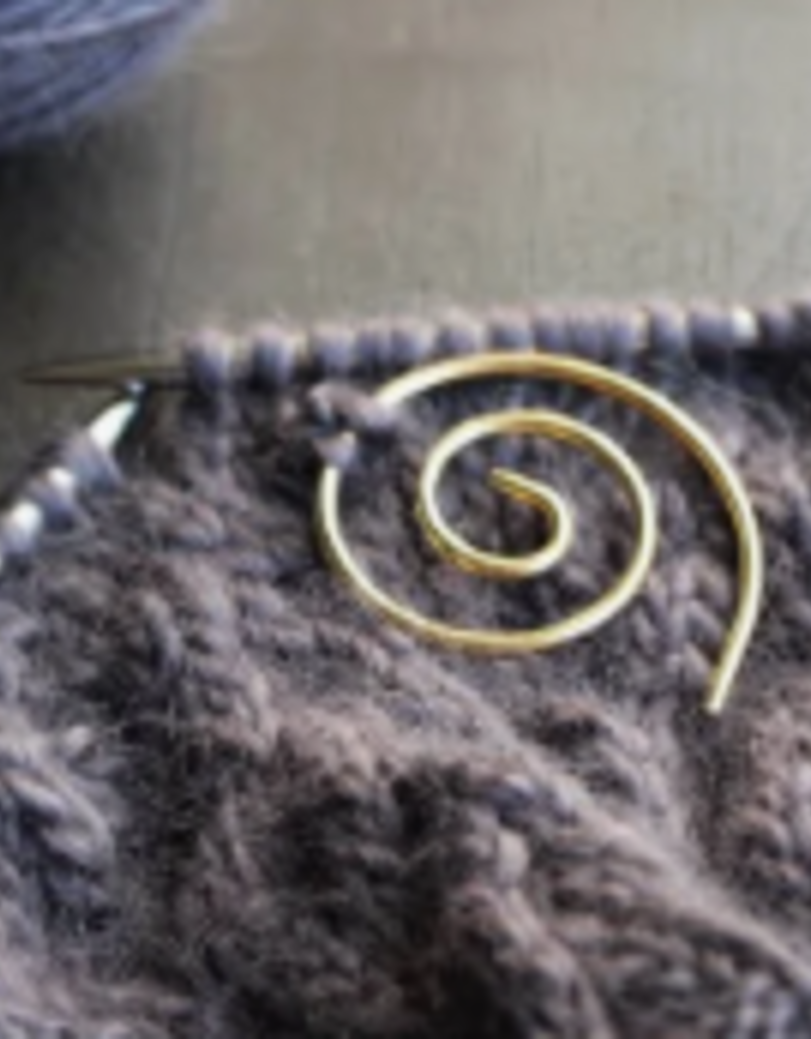 Cable Needle Spiral Gold