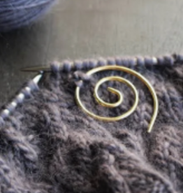 Cable Needle Spiral Gold