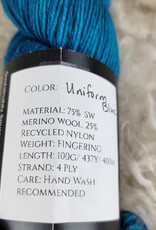 Two Springs Fiber Two Springs Fiber Arts Uniform Blue Sock