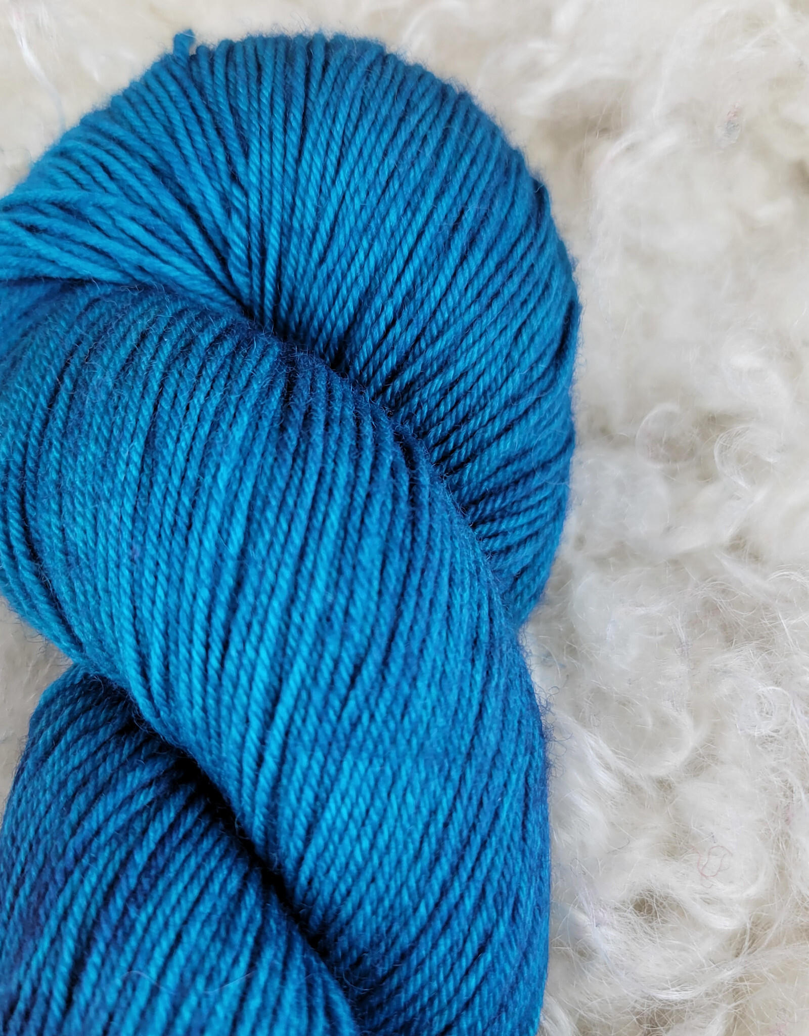 Two Springs Fiber Two Springs Fiber Arts Uniform Blue Sock