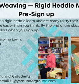 Weaving Class Ridid Heddle Oct $90