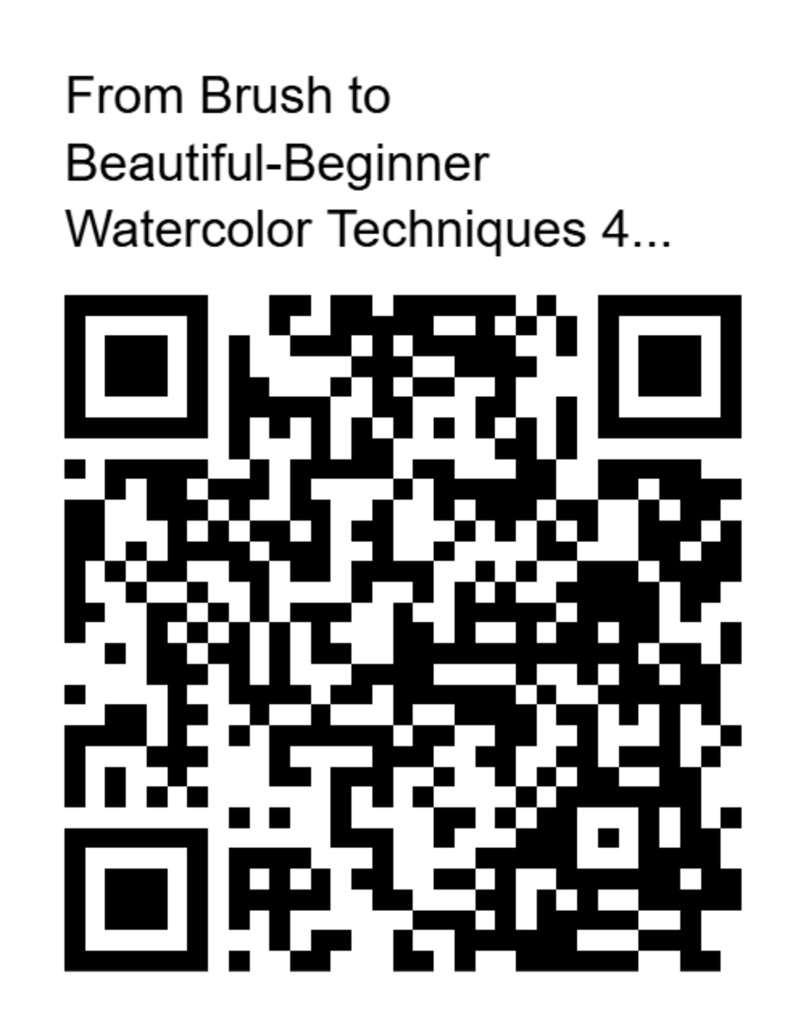 Watercolor Class Sept14th-Oct 5th
