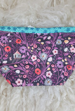 A Woolly Nest A Woolly Nest Small Project Bag Purple Garden