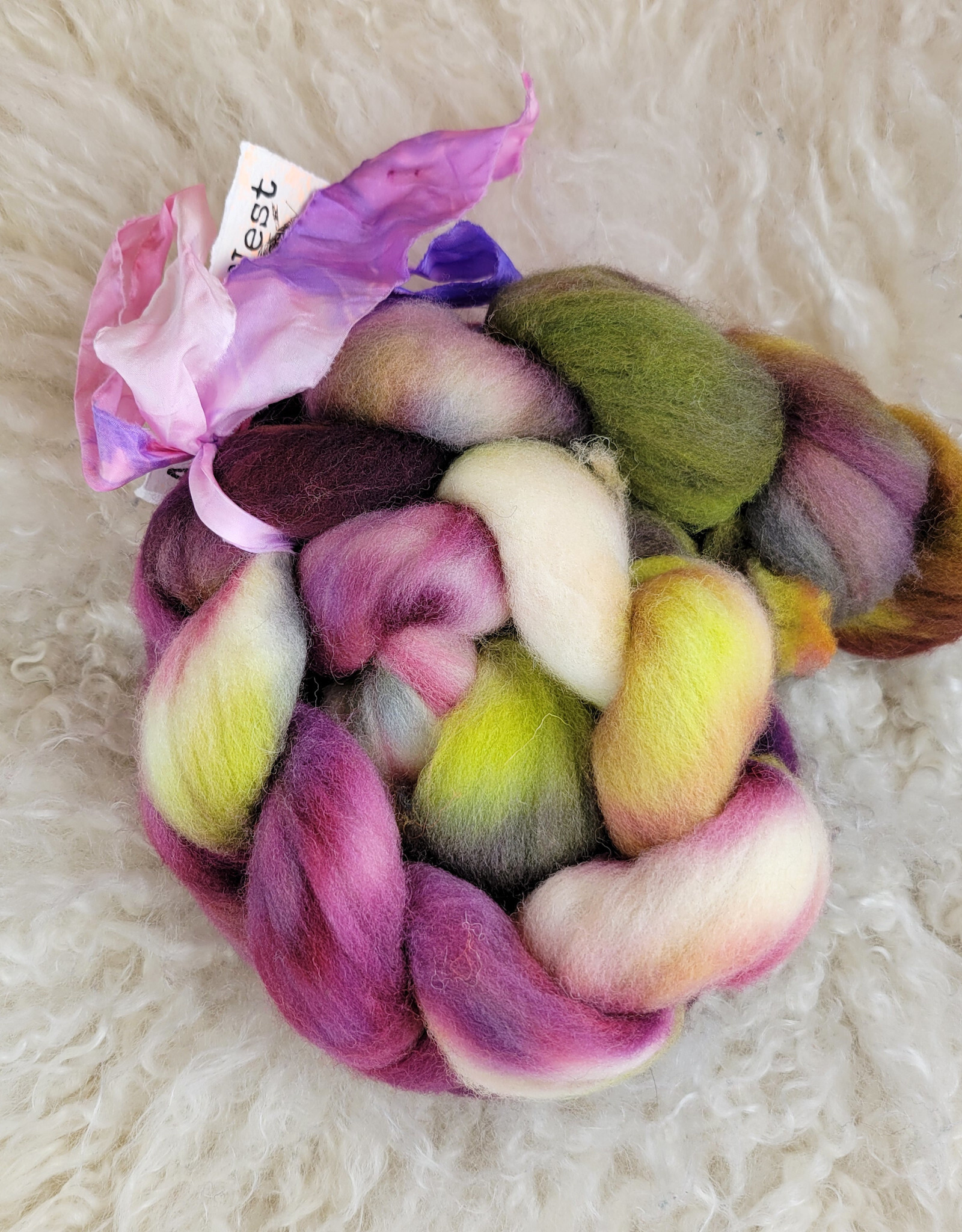 A Woolly Nest A Woolly Nest Domestic Wool Top Blues