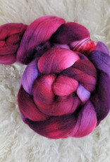 A Woolly Nest A Woolly Nest Falkland Wool Top 4 oz Red and Purple