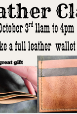 Leather Wallet Class $75