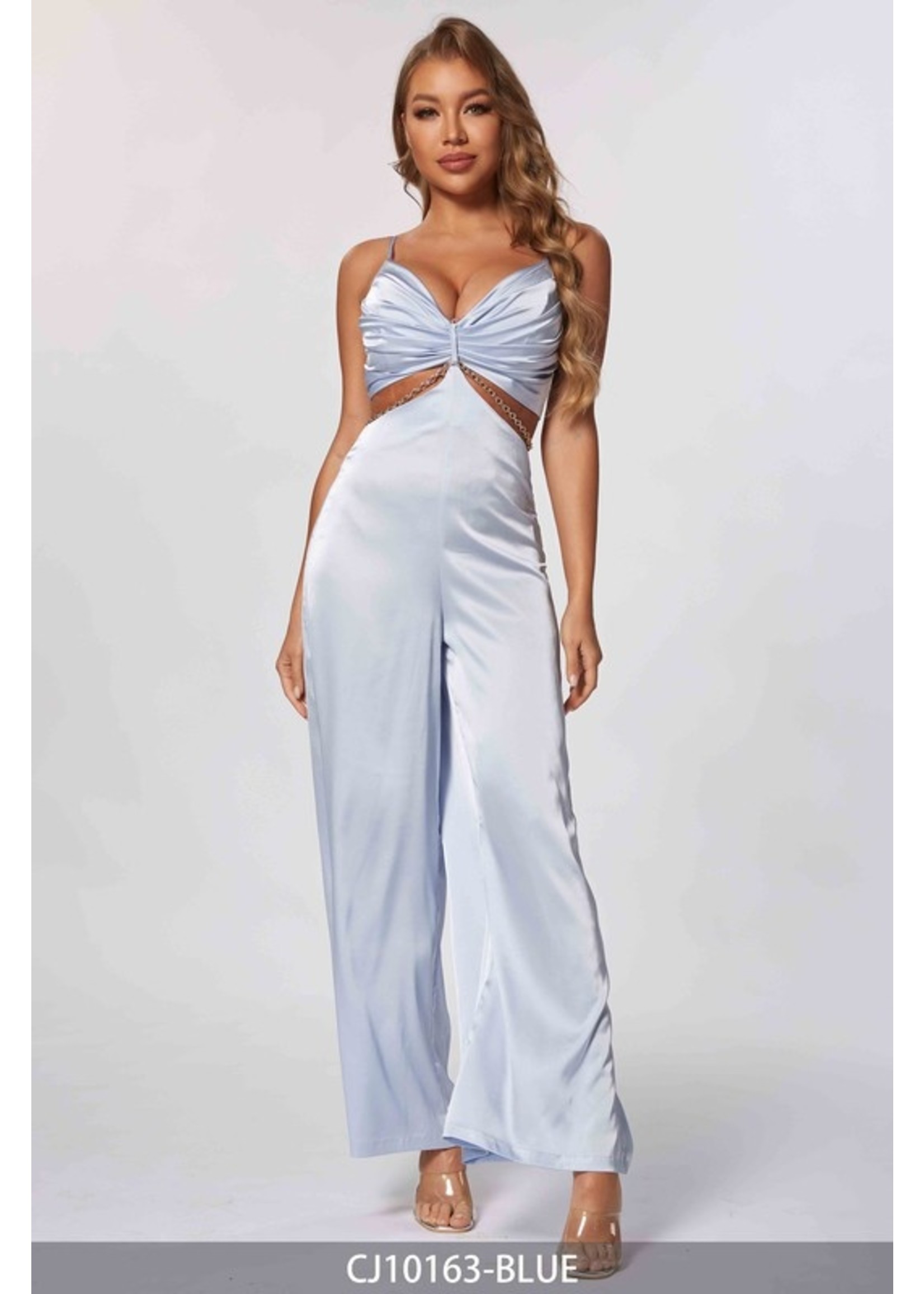 Skies are blue jumpsuit Clearance