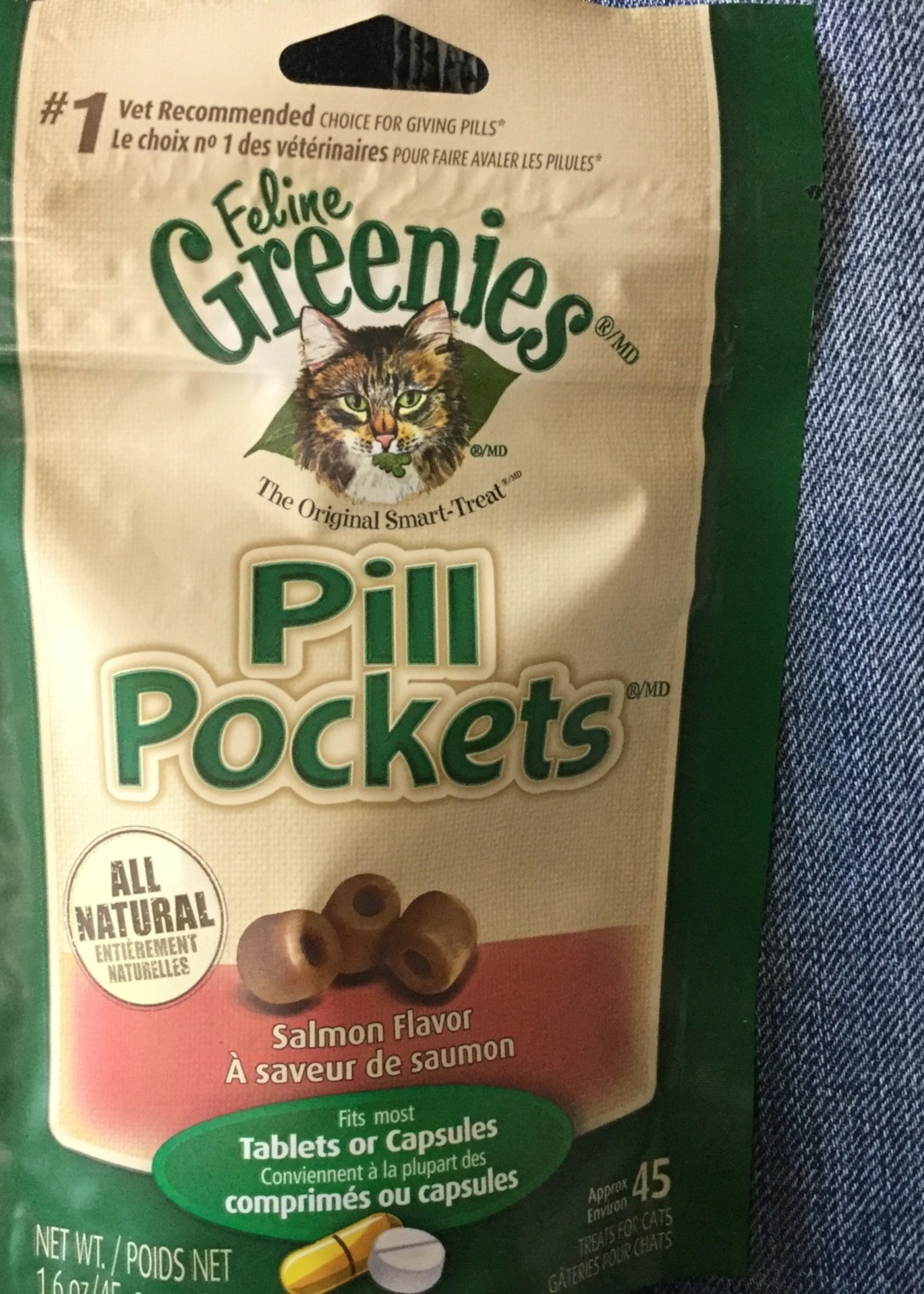 Greenies Pill Pockets Cat Salmon 1.6OZ