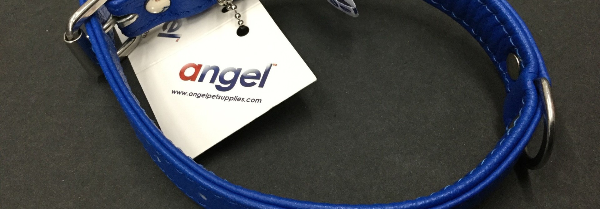 Angel Collar Cobalt Blue 16" x 1"