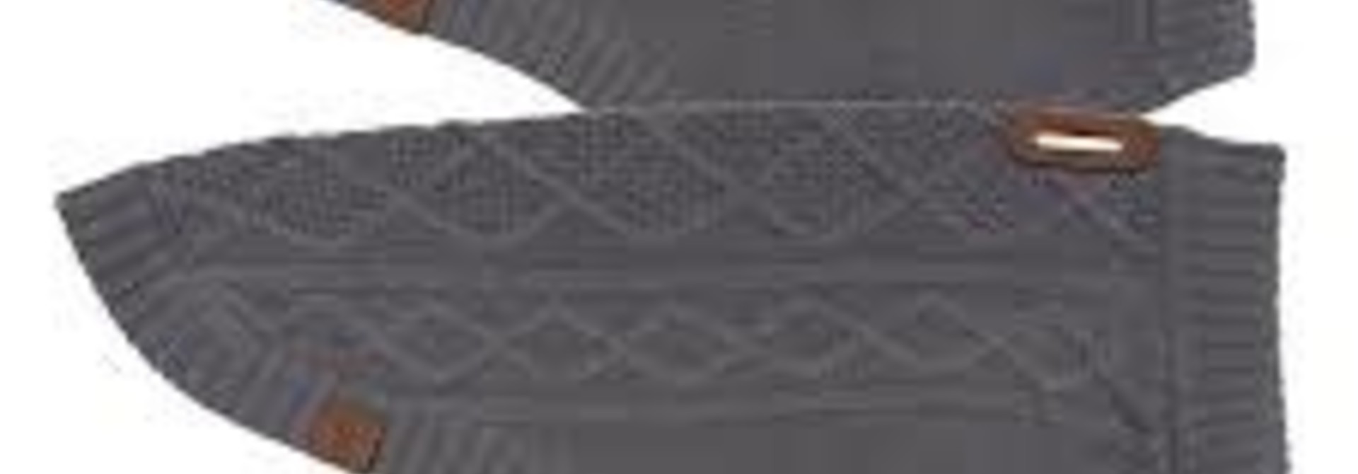 Cable Sweater S Charcoal