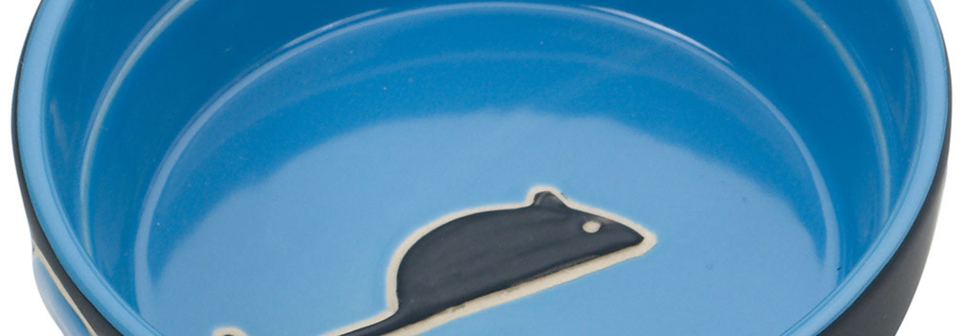 Fresco Cat Dish Blue 5